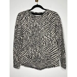 Skovhuus‎ Crewneck Pullover Metallic Threaded Knit Sweater